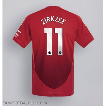 Manchester United Joshua Zirkzee #11 Tricou Fotbal Replică 2024-25 Barbati Acasa